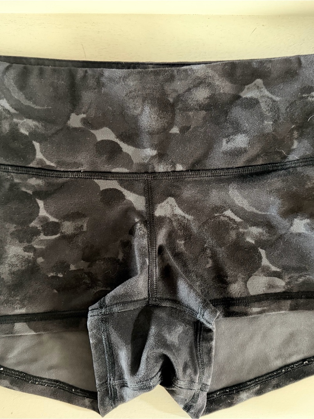 lululemon athletica Black Marl Patterned Athletic Shorts